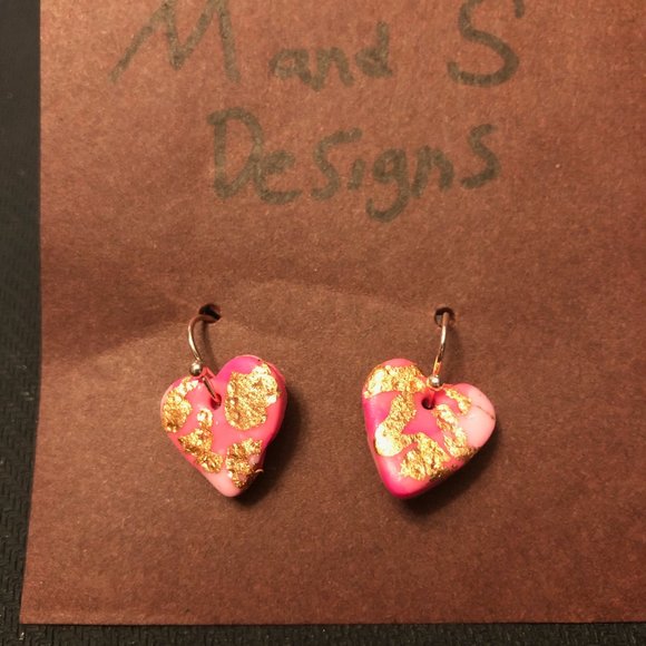 Polymer clay earrings - Picture 1 of 2